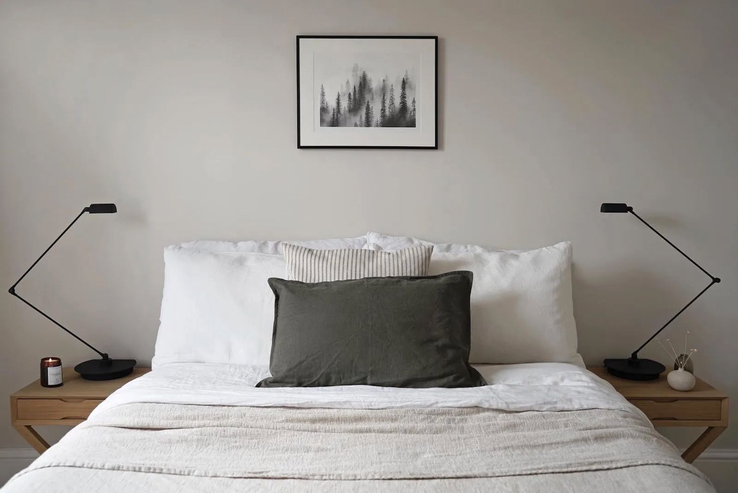 Minimalistisches Schlafzimmer