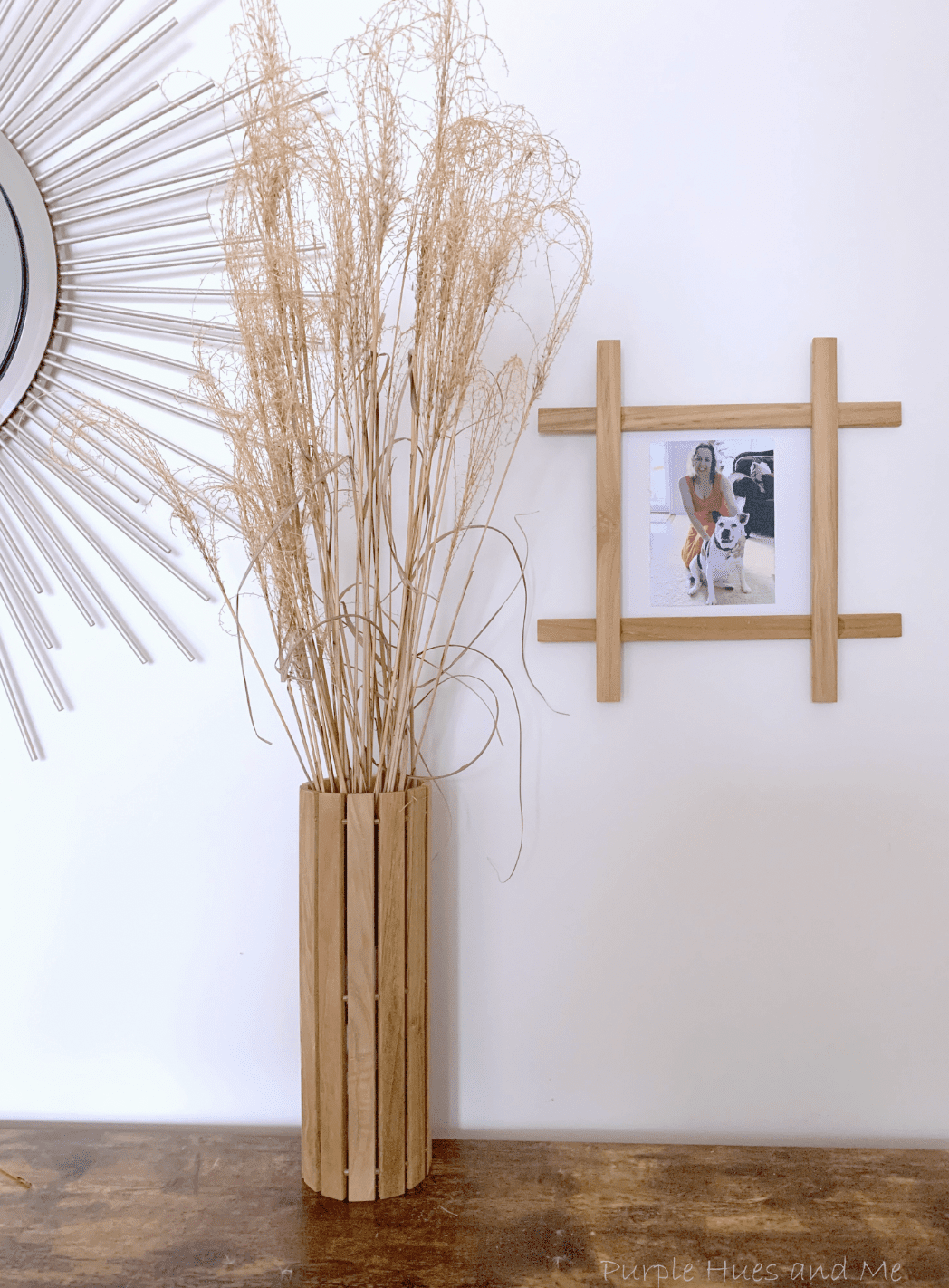 diy platzset vase aus holz