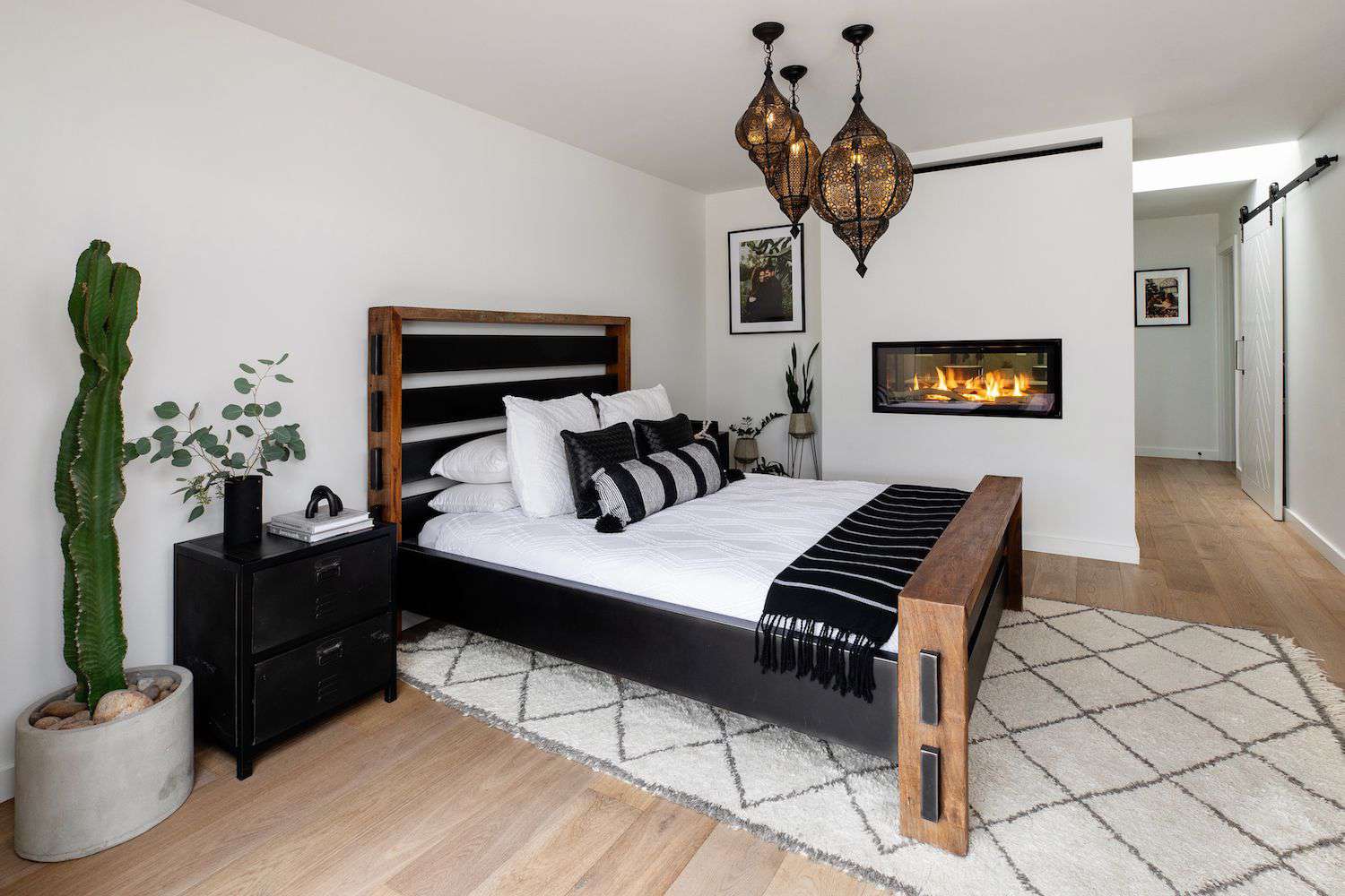 modern bedroom fireplace ideas