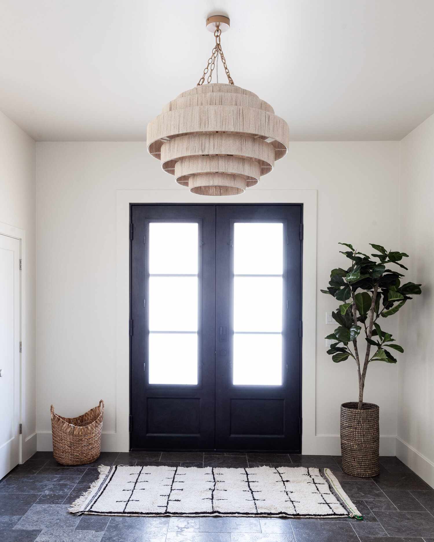 rattan entryway pendant light ideas