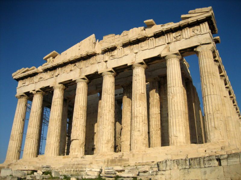 Parthenon aus dem Westen