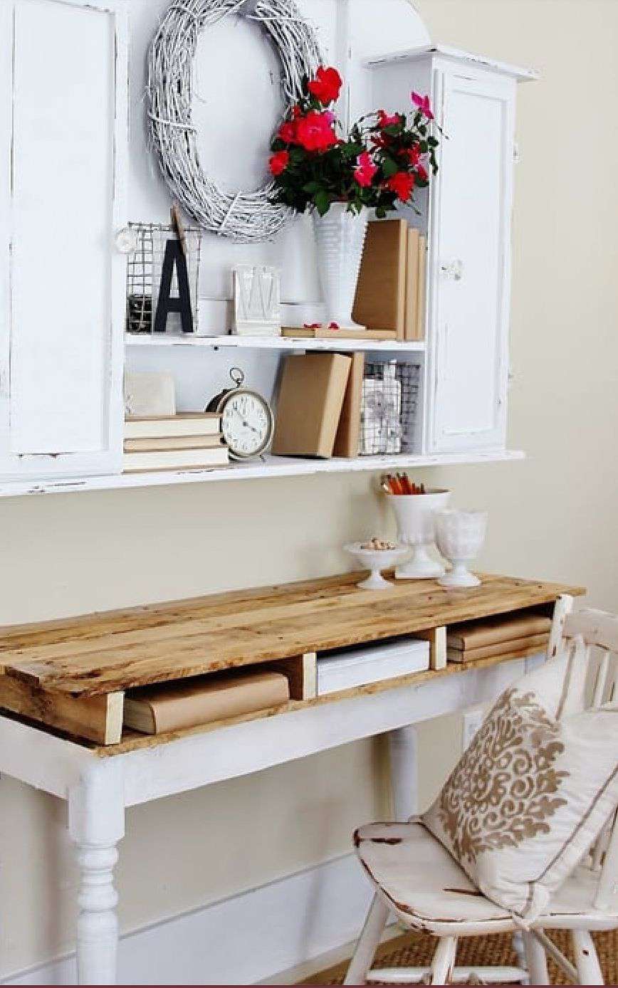 wood pallet desk