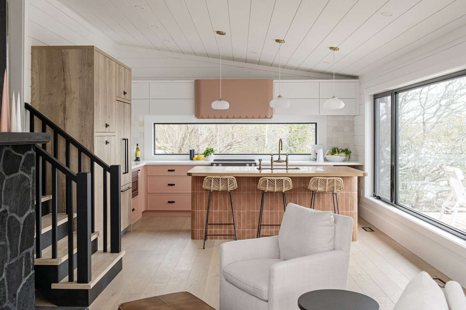 half vaulted kitchen ceiling