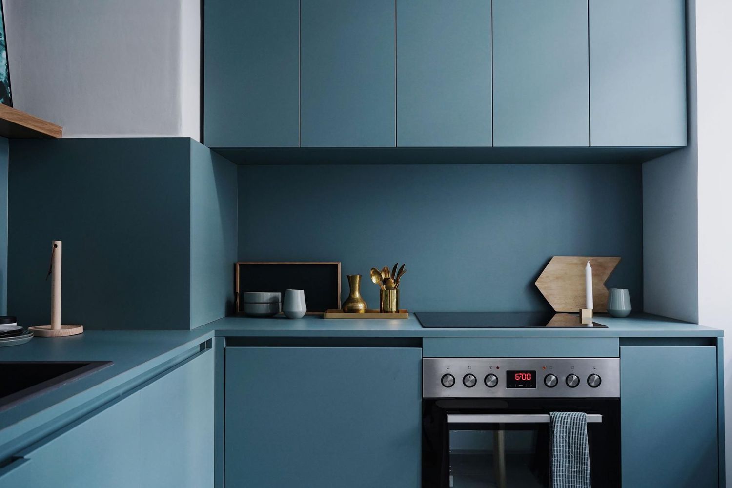 blue kitchen countertop ideas