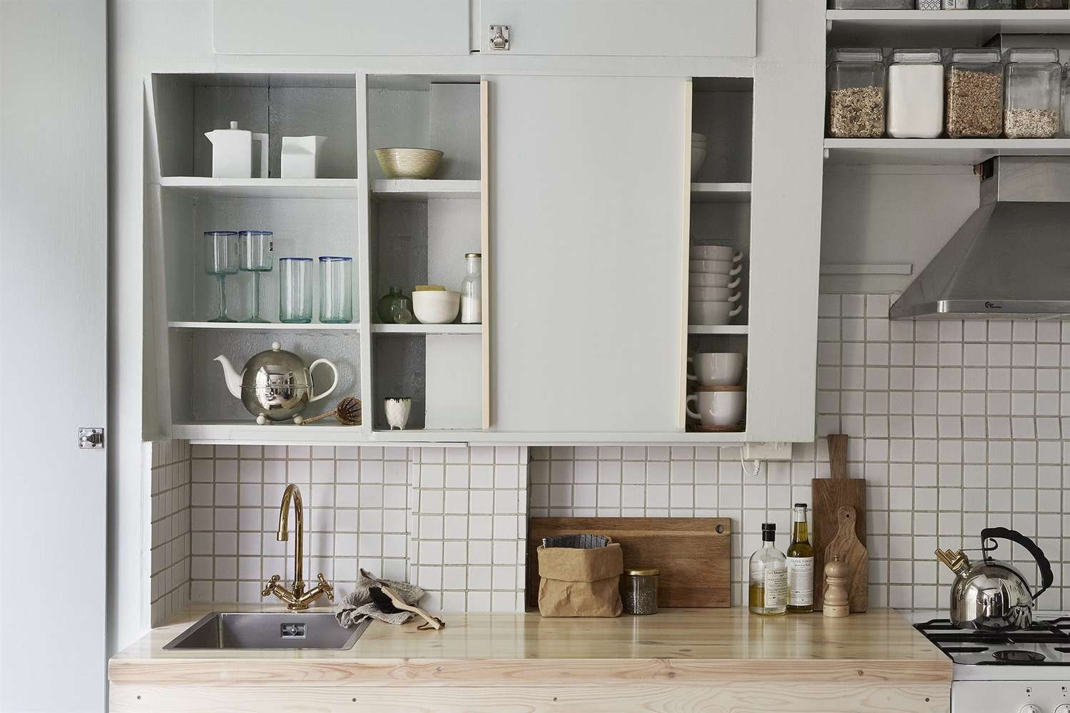 wood kitchen countertop with acrylic top