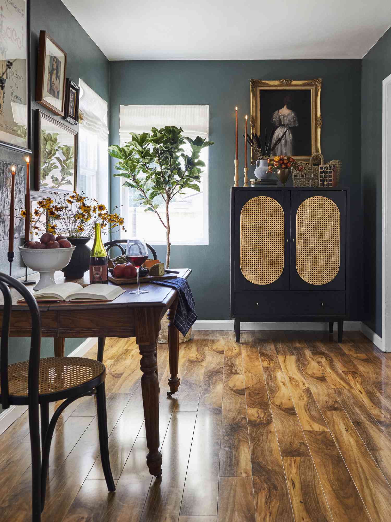 Charcoal Gray dining room 