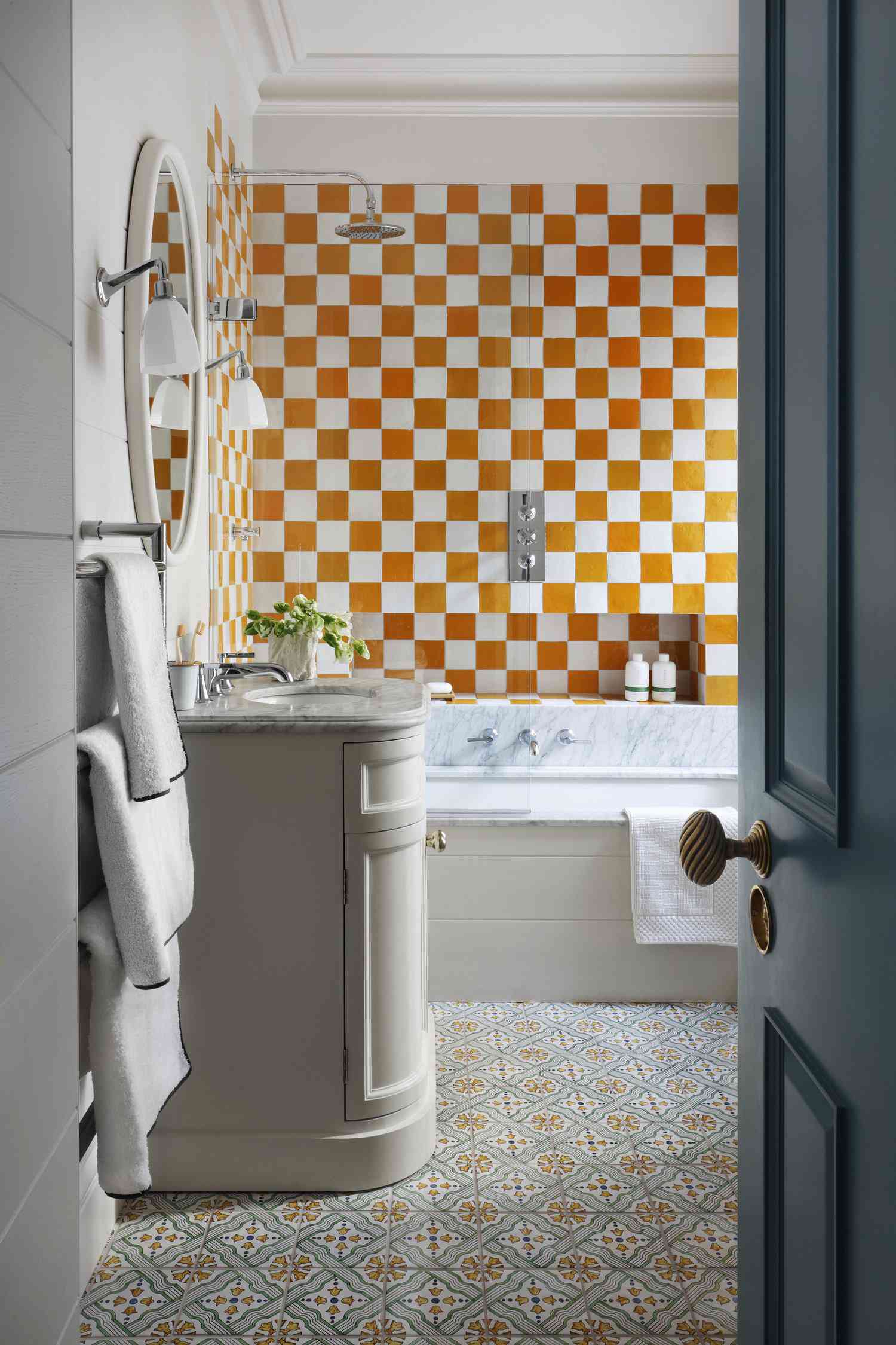 Checkerboard Badewanne Fliesen Ideen