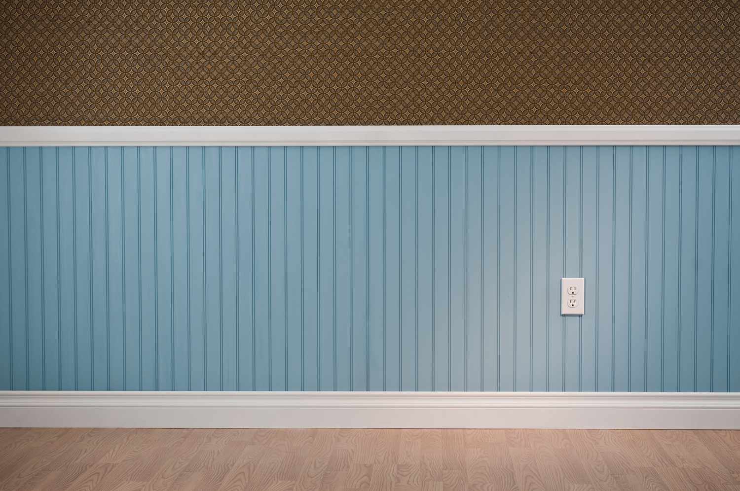 Blaues Beadboard -Wainscoting