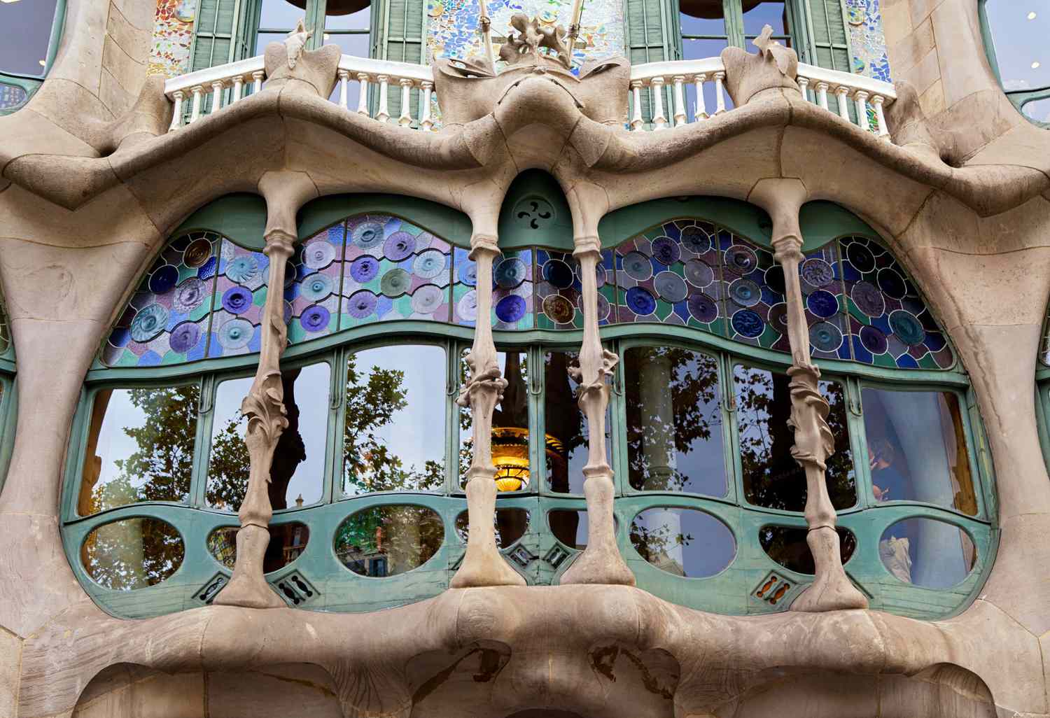 Antoni Gaudi entwarf Casa Batllo in Barcelona, ​​Spanien