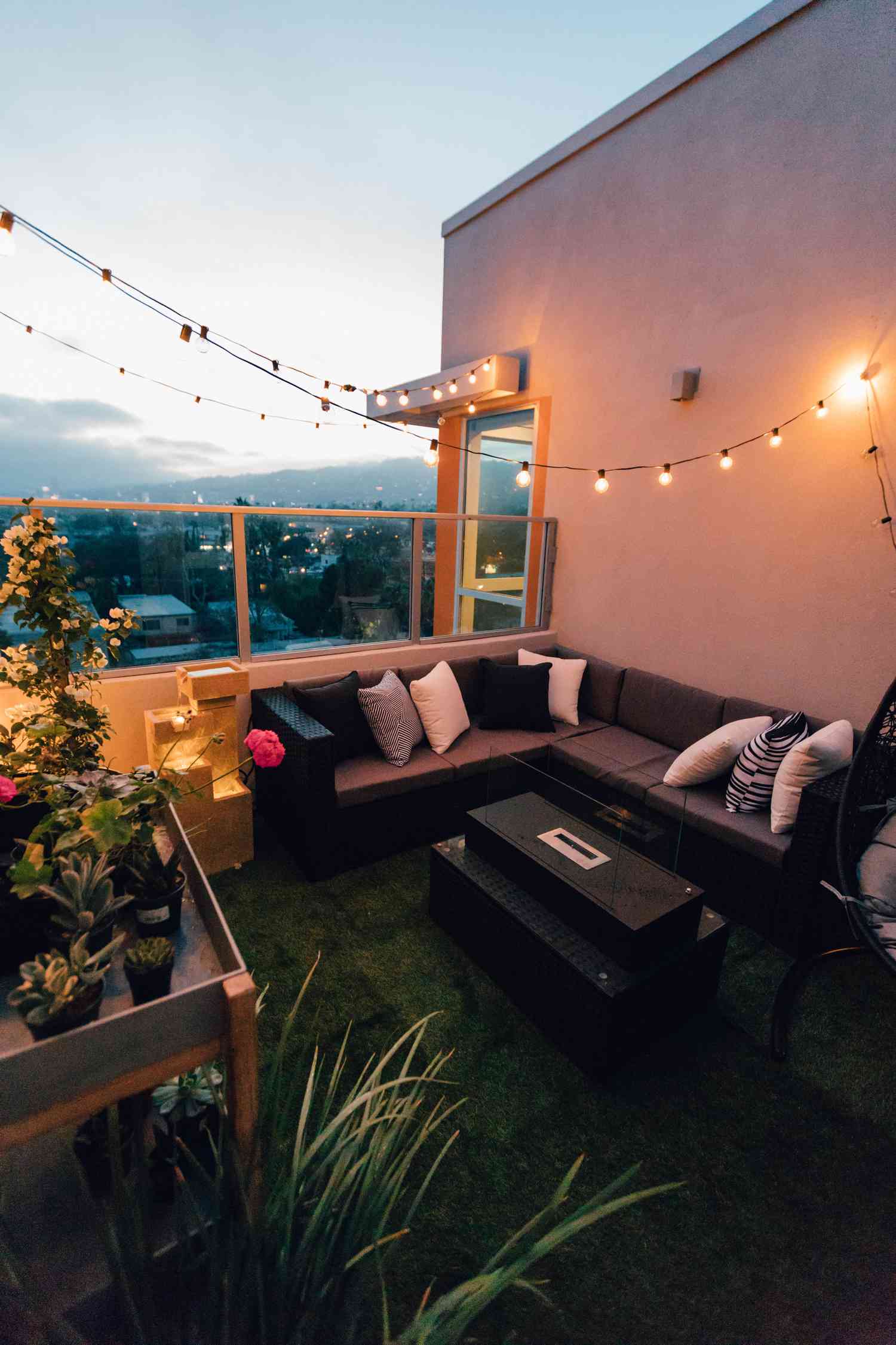 Balkon mit zweitem Geländer