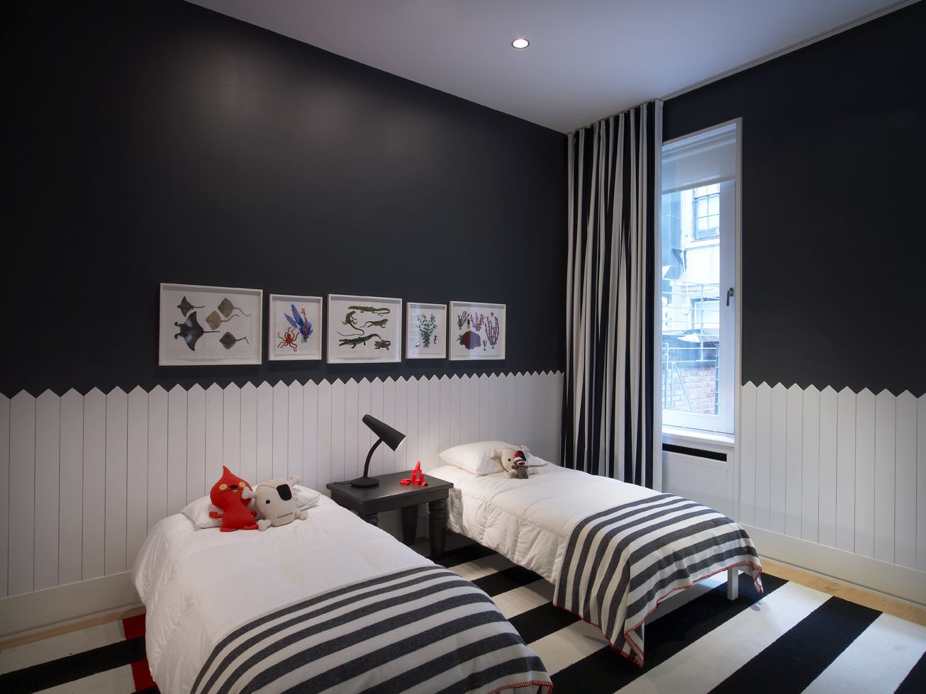 sophisticated black-and-white child's bedroom ideas