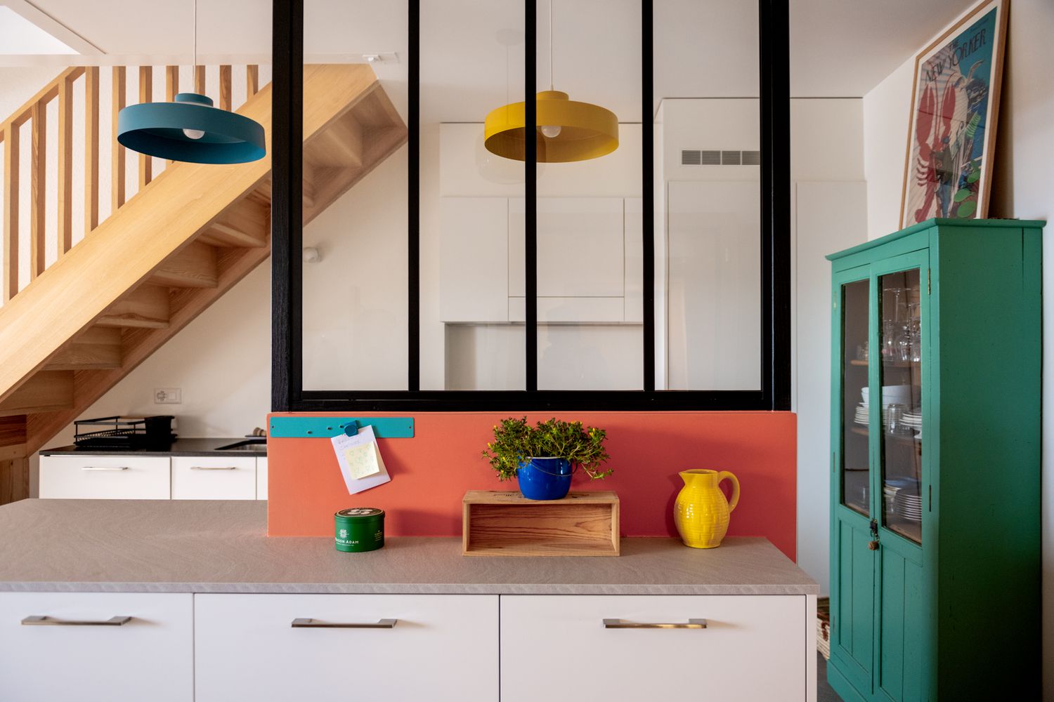 colorful eclectic kitchen color palette