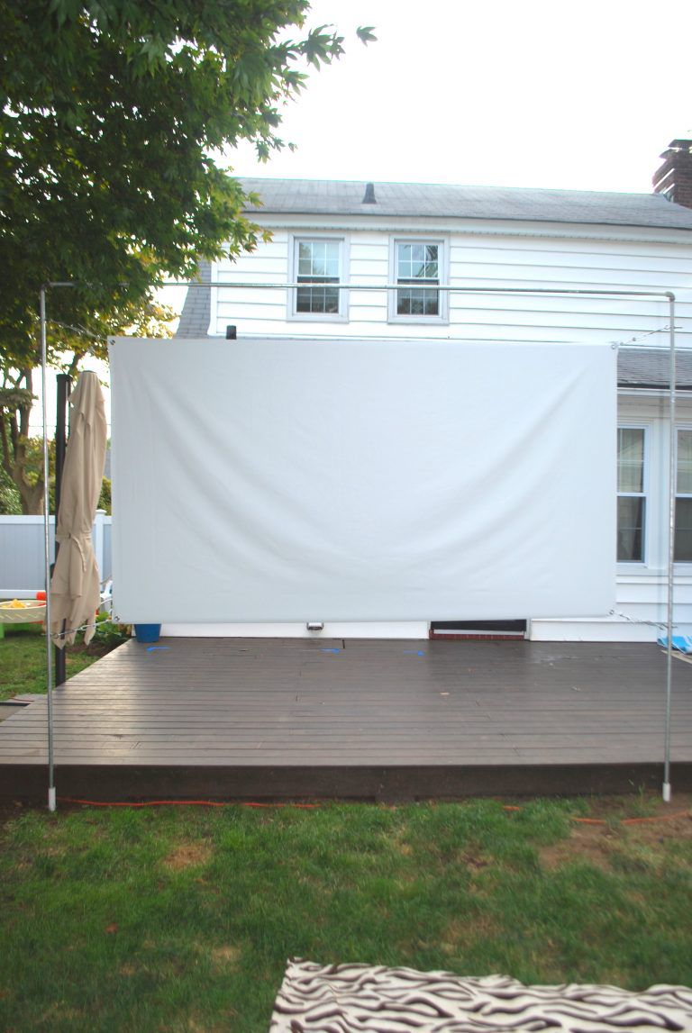 diy outdoor movie screen