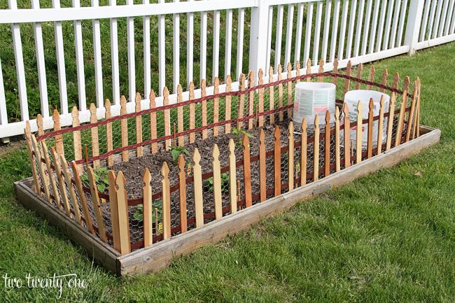 diy garden fencing