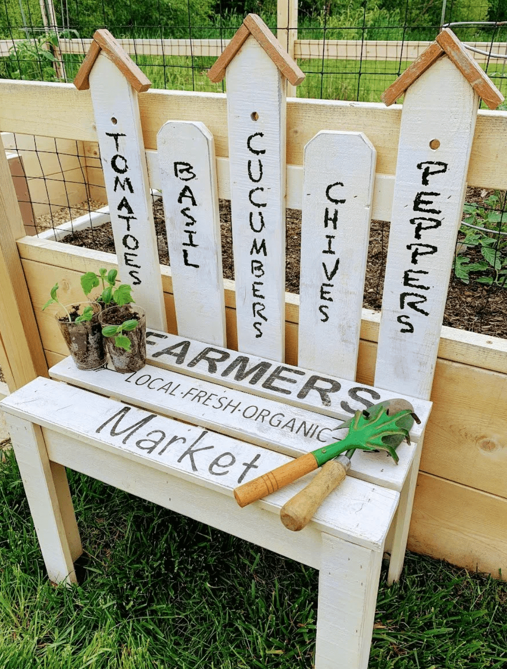 diy garden bench