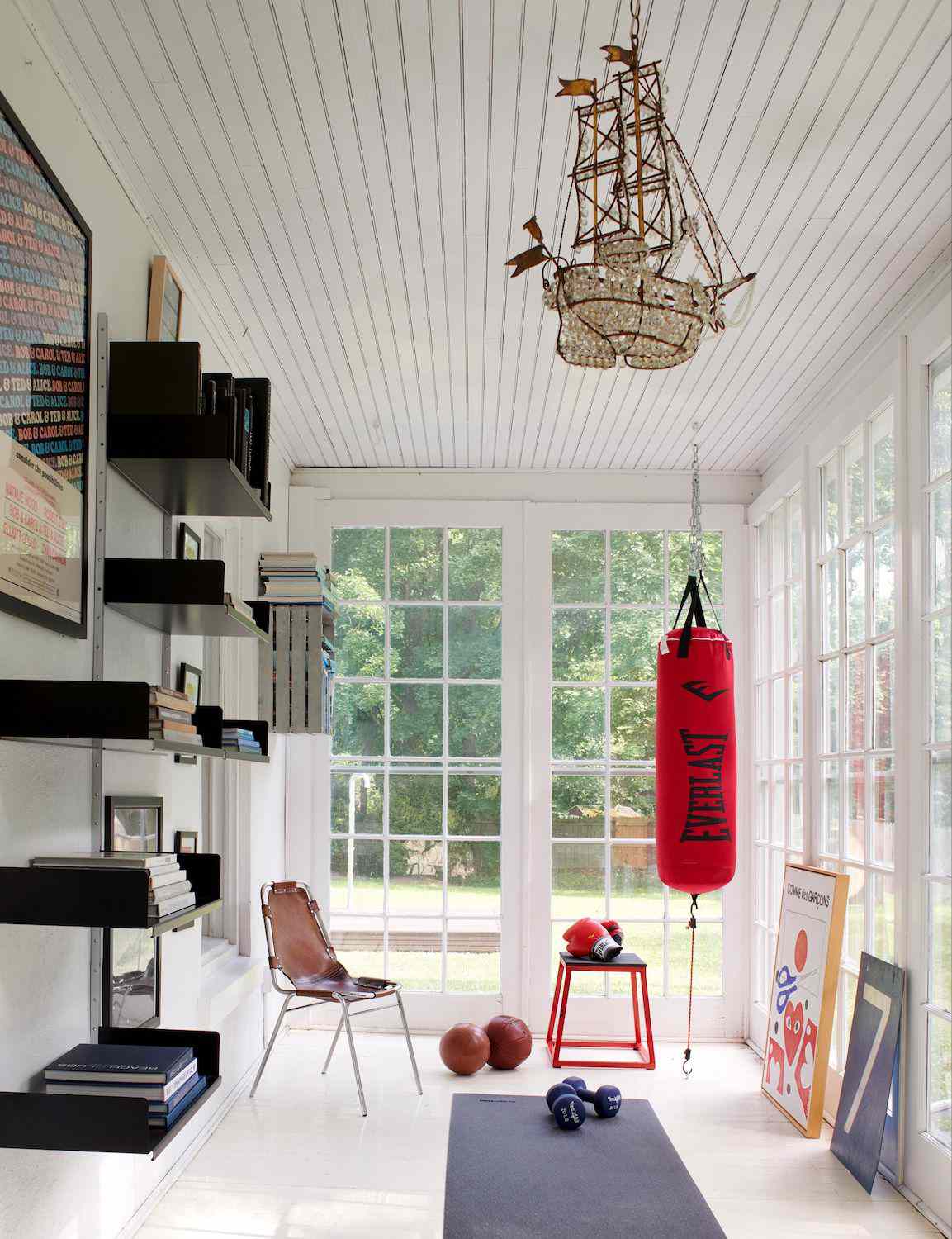 sunroom home gym ideas