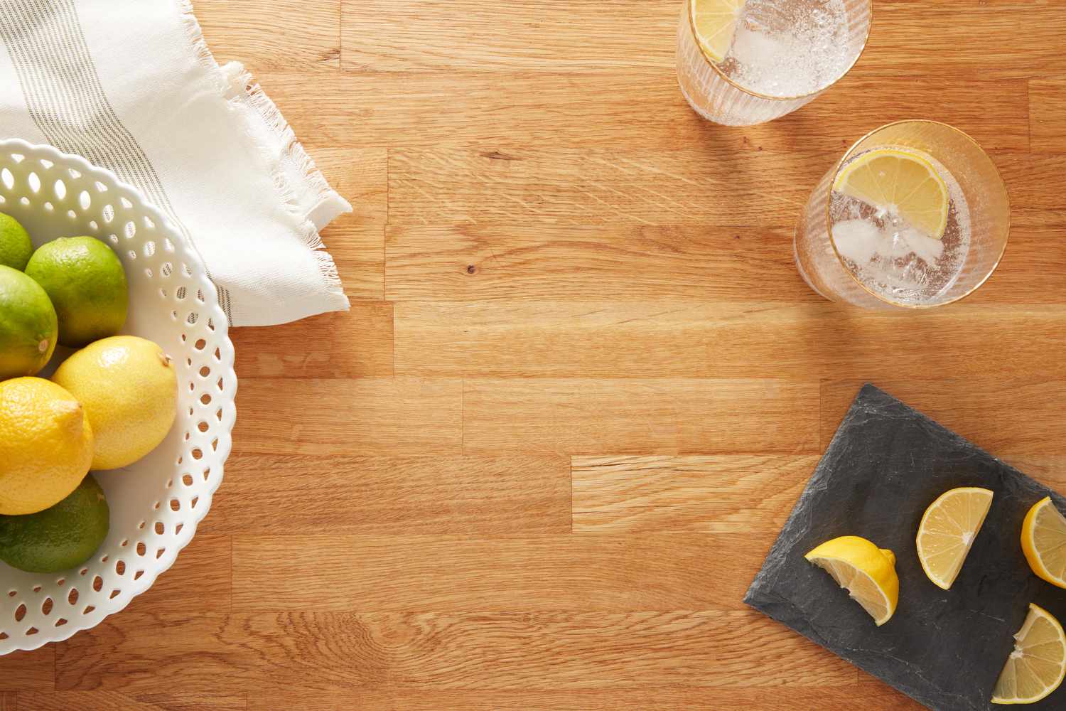 Wood kitchen countertop