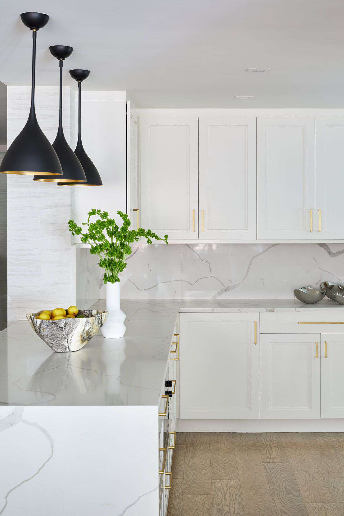 contemporary kitchen lighting for peninsula