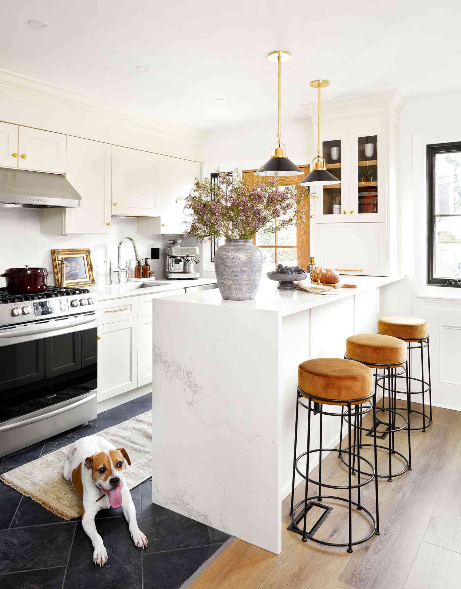 black and gold kitchen pendant light