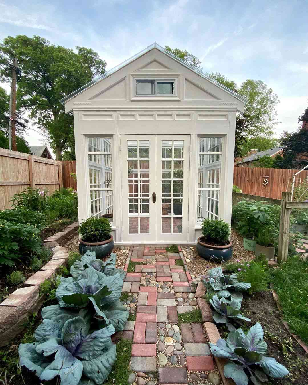 greenhouse in garden