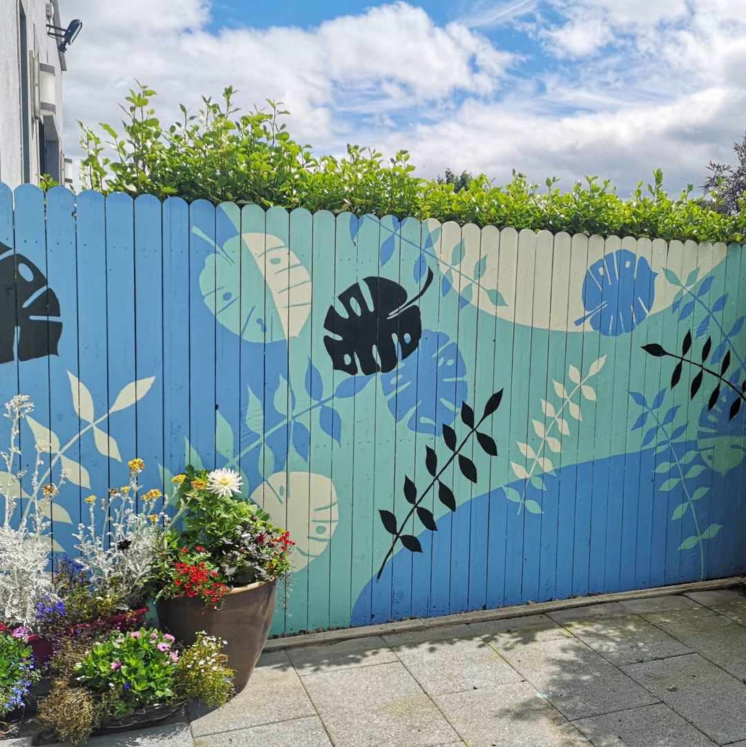 mural on fence