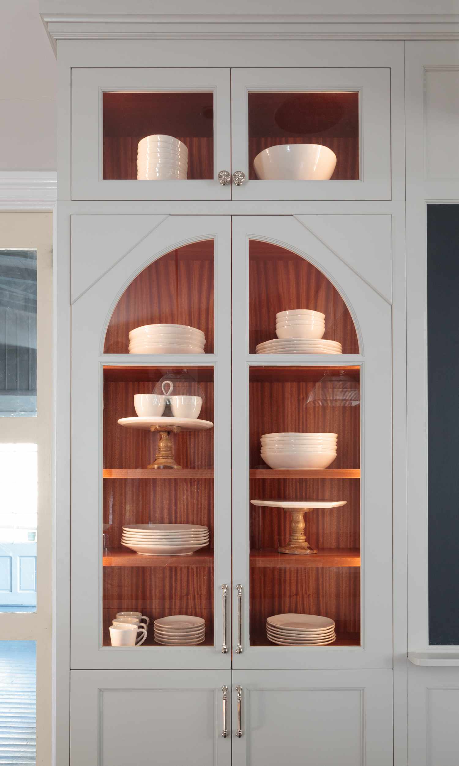 lighted kitchen china cabinet